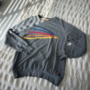 Aviator Nation Daydream Appliqué Sweatshirt - Heather Grey